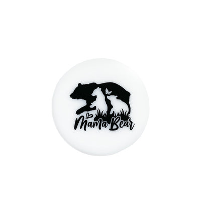 20pcs Silicone Focal Beads Animal and Nature Printing Designs 7