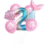 Mermaid Foil Balloon Set Birthday Party Decoration 15