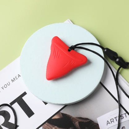 Silicone Baby Shark Teething Chew Necklace 4.9 x 5cm 11
