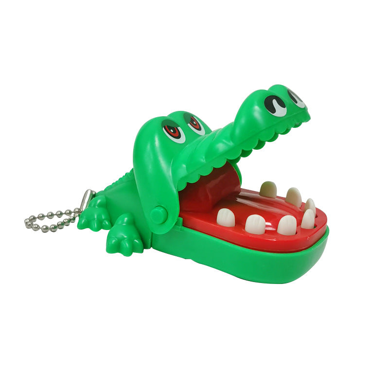Mini Crocodile Bite Game Prank Toy Keychain Plastic 8.5cm