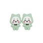 Silicone Focal Beads Colorful Little Bear Front Facing 8