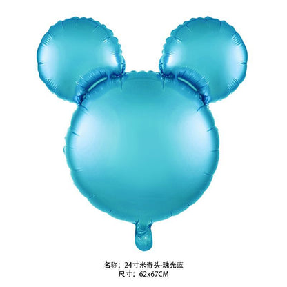 Mickey Head Foil Balloons Party Decoration 18 Inch and 24 Inch 50pcs 21