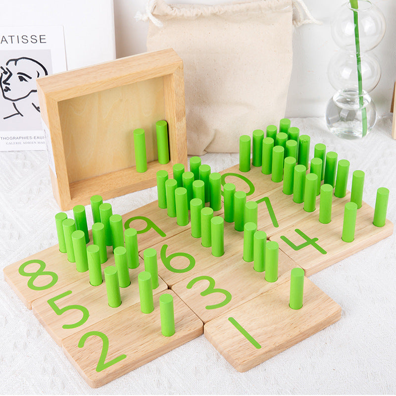 Wooden Building Blocks Educational Montessori Toys for Kids 2