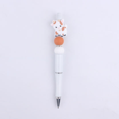 Cartoon Animal Silicone Beaded Pens Handmade Novelty Pen Gift 12