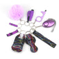 Outdoor Self Defense Alarm Whistle Pompom Keychain 10 Pack 47