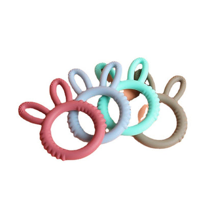Silicone Baby Teether Rabbit Shape Sensory Chew Toy 5