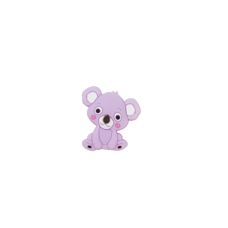 Silicone Focal Beads Animal Koala Tilted Head Pose 6