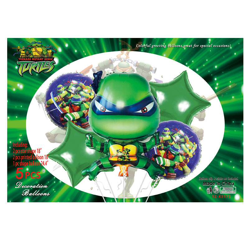 Cartoon Character Foil Balloon Set Kids Party Decoration 2 Sets 74