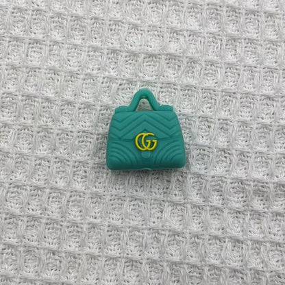 20Pcs Silicone 3D Focal Beads Brand Bag Multi Color with Logo Detail 8