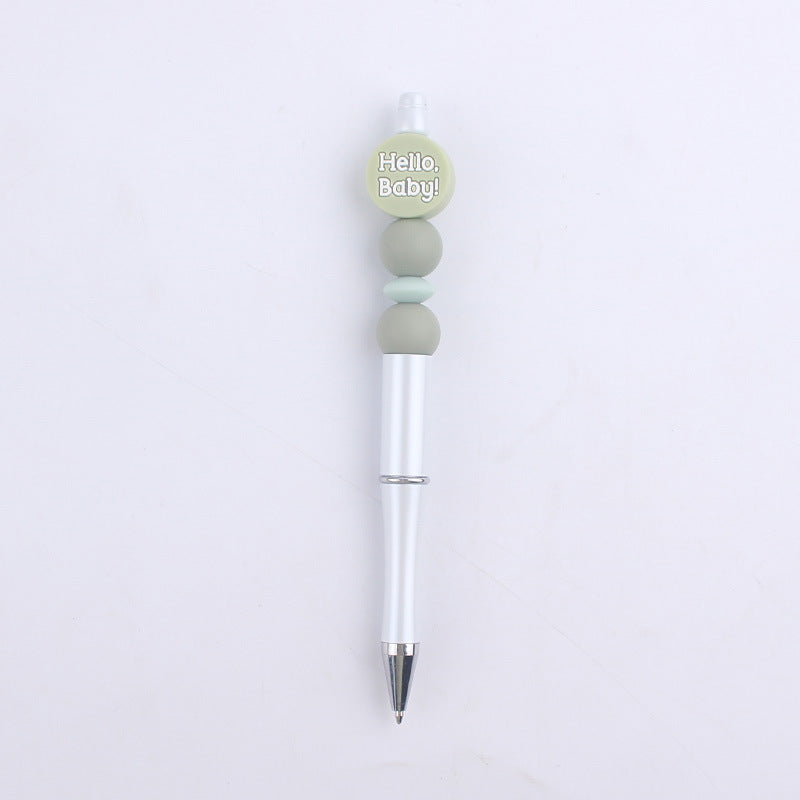 Milk Bottle Silicone Beaded Pens Handmade Office School Supplies 18
