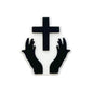 20pcs Silicone Focal Beads Pacifier Chain Hands Holding Cross 9