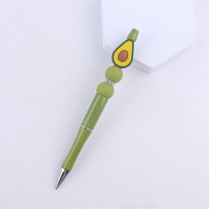 Cartoon Pattern Silicone Beaded Pens Handmade Novelty Pen Gift 17