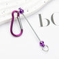 Beadable Carabiner Keychain Metal DIY Craft Supplies 5.4g 13