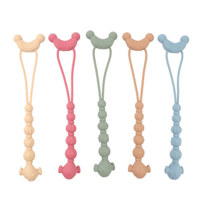 Silicone Teething Toy Baby Soothing Chew Toy 5 Pcs Set