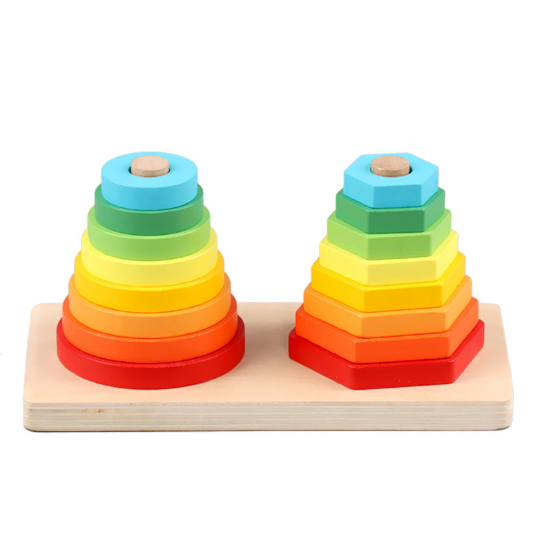 Wooden Montessori Toys Shape and Color Sorting Educational Toy 5