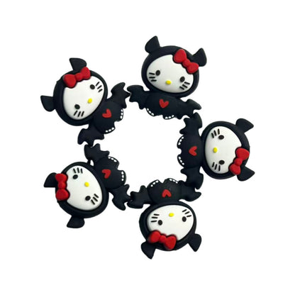 20Pcs Silicone 3D Focal Beads Christmas Cartoon Animals Variety 8