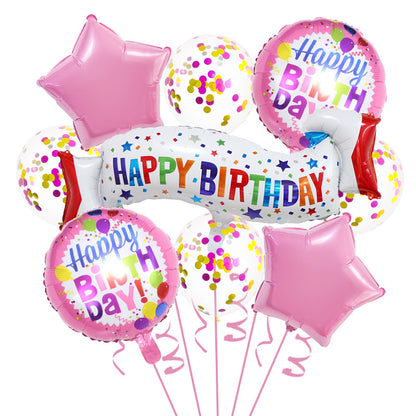 Happy Birthday Foil Balloon Set Kids Party Decoration 7