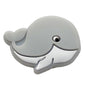 20pcs Silicone Focal Beads Whale Side Profile Design 7