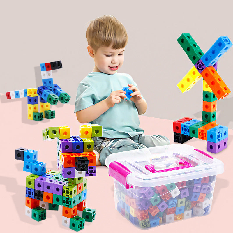 Plastic Montessori Toys Cube Blocks Educational Toy Set 2