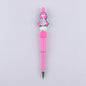 Pink Heart Silicone Beaded Pens Handmade Novelty Office School Gift 18