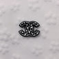 20Pcs Silicone Focal Beads Designer Interlocking C Logo Shape 7