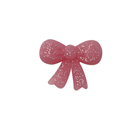 20Pcs Silicone Focal Beads Bow Cross Solid Luminous Design 28