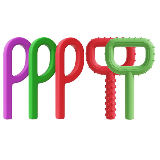 Silicone Sensory Teether Toy for Babies 12.7 x 4.7cm