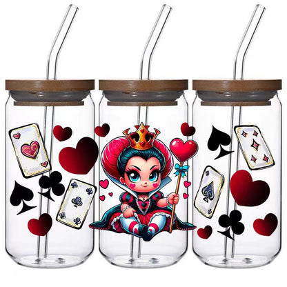 5pcs Custom Uv Dtf Cup Wraps Wholesale Transfer Stickers For 16oz Glass Cup