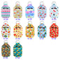 Christmas Printed Neoprene Holder Keychain Set for Bottles and Lipstick 10pcs 2