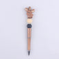 Cartoon Animal Silicone Beaded Pens Handmade Novelty Pen Gift 6