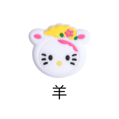 20pcs Silicone Focal Beads Round Ear Mouse Character Accessories Bulk 39