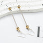 Beadable Earrings Metal DIY 7.8cm Length Craft Supplies 7