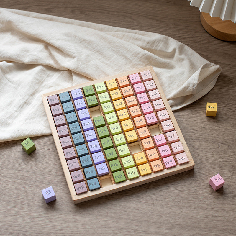 Wooden Counting Hundreds Plates Montessori Toys Educational Toy 4