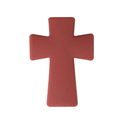20pcs Silicone Focal Beads Printed Cross With Varied Color Patterns 26