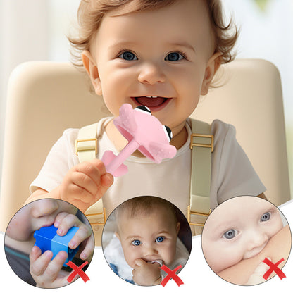 Hand Rabbit Silicone Teething Toy Baby Teether for Infant 3