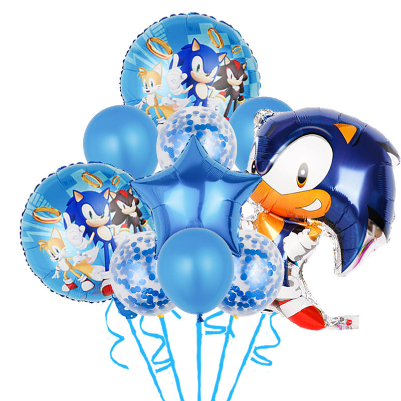 Sonic Foil Balloon Set Birthday Party Decoration 22pcs 10
