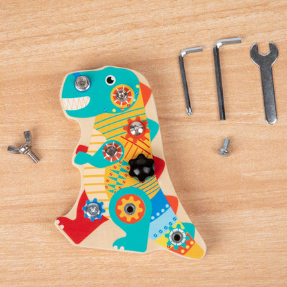 Wooden Dinosaur Screwing Montessori Toys for Kids 17.5cm 2