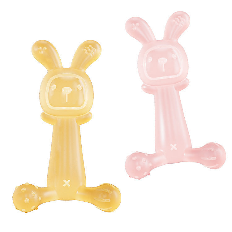 Silicone Rabbit Baby Teether Toy Set of 3 for Babies 2