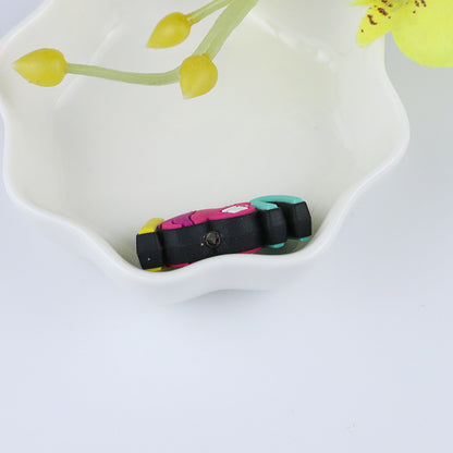 20pcs Silicone Focal Beads I Love You Text with Heart Design 3