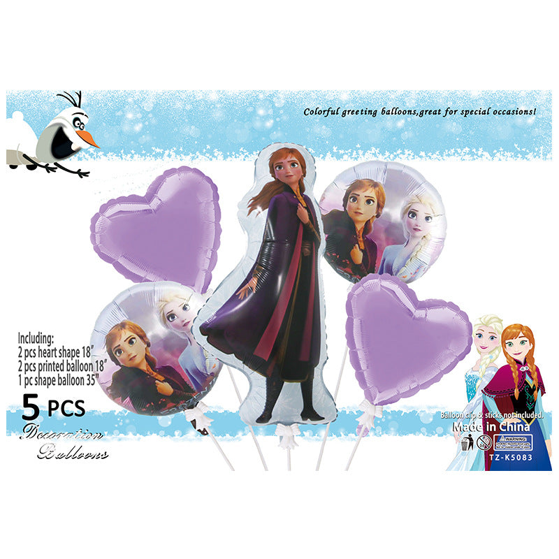 Cartoon Character Foil Balloon Set Kids Party Decoration 2 Sets 17