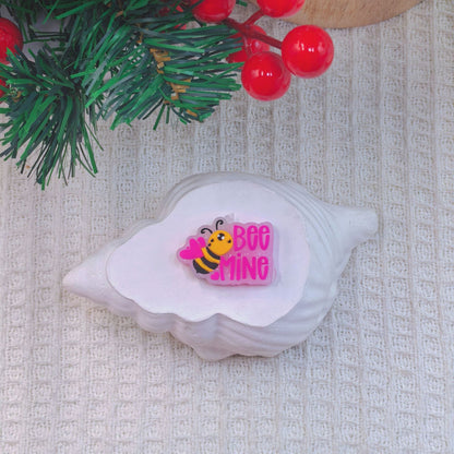 20Pcs Silicone Focal Beads Multi Type Small Bees Assorted Designs 9