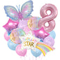 Butterfly Meteor Foil Balloon Set Holiday Party Decoration 12