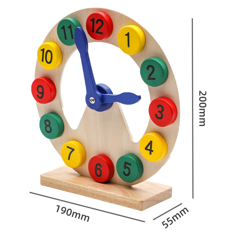 Wooden Montessori Toys Digital Clock Model for Toddlers