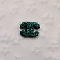 20Pcs Silicone Focal Beads Designer Interlocking C Logo Shape 9