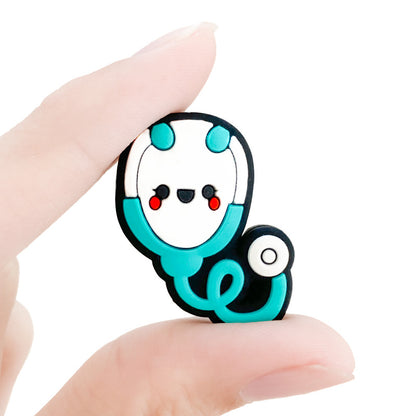 20pcs Silicone Focal Beads Nurse Stethoscope Front Facing Design 2