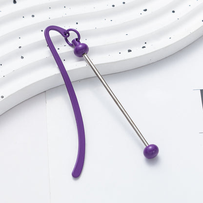 Beadable Bookmark Metal Creative DIY Metal Bookmark Craft Supplies 11
