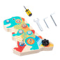 Wooden Dinosaur Screwing Montessori Toys for Kids 17.5cm 3