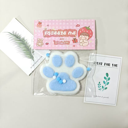 Plush Oversized Cat Paw Squishy Toy Soft Sensory Stress Ball 2 Pack 13