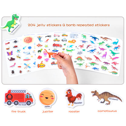 Portable Educational Sticker Book Flat Puzzle Toy Paper Material 2