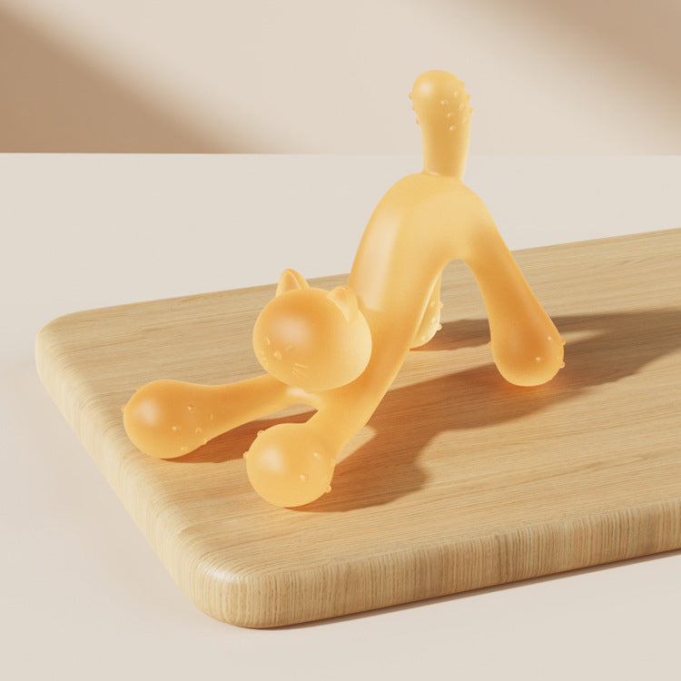 Silicone Kitten Shaped Teething Toy for Baby 7
